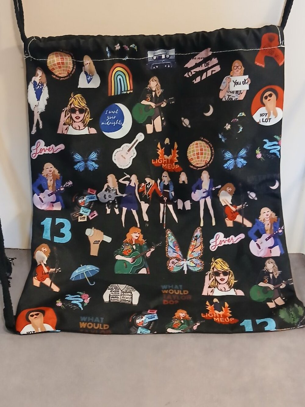 Taylor Swift Nylon Drawstring Bag